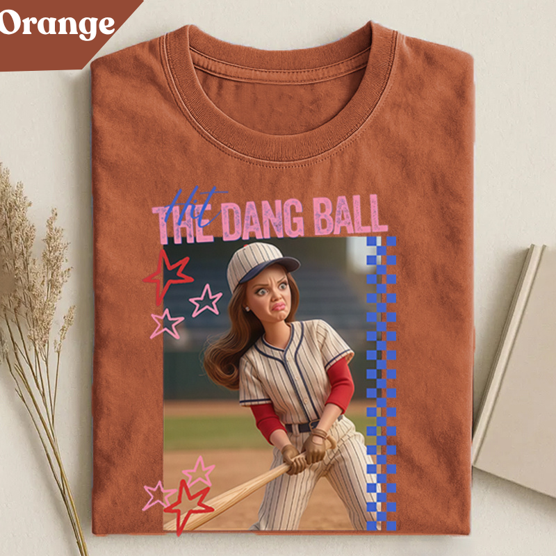 Hit The Dang Ball Shirt, Funny Softball Mom Shirt, Baseball Mom Game Day Tee
