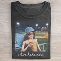 I Live here now baseball T-shirt