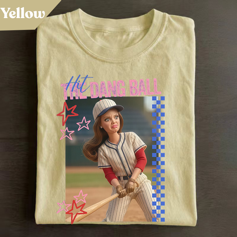Hit The Dang Ball Shirt, Funny Softball Mom Shirt, Baseball Mom Game Day Tee