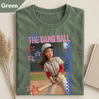 Hit The Dang Ball Shirt, Funny Softball Mom Shirt, Baseball Mom Game Day Tee